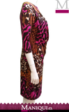 Vestido Manga 3/4 Multicolor de Mujer - Ropa Maniqui