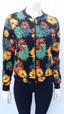 Casaca Bomber Flores Multicolor Mujer