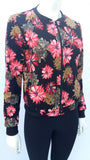 Casaca Bomber Flores Rosadas Mujer