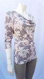 Polera Drapeada Beige