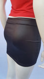Minifalda Negra Semi-Brillo