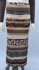 Falda larga Animal print talla S-M-L-XL
