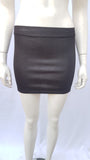 Minifalda ecocuero elasticado talla M