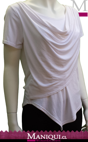 Polera Drapeada de Mujer - Ropa Maniqui - Clásicos