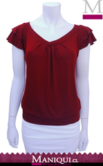 Polera escote V Mujer - Ropa Maniqui - Clásicos